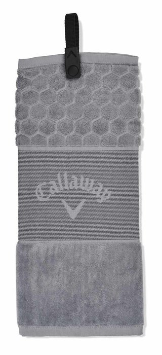 Callaway Tri-Fold golfový ručník, šedý