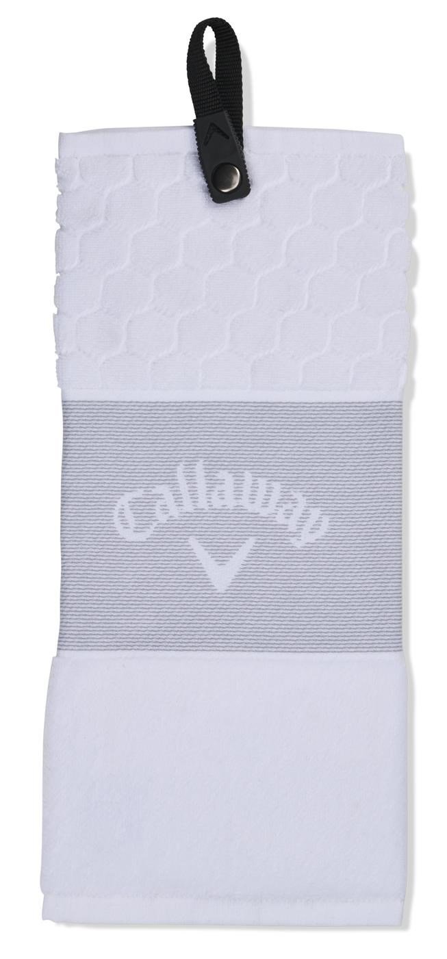 Callaway Tri-Fold golfový ručník, bílý