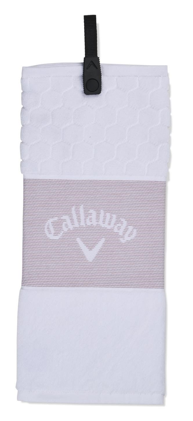 Callaway Tri-Fold golfový ručník, bílý