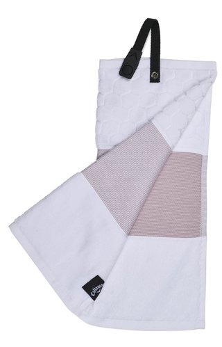 Callaway Tri-Fold golfový ručník, bílý