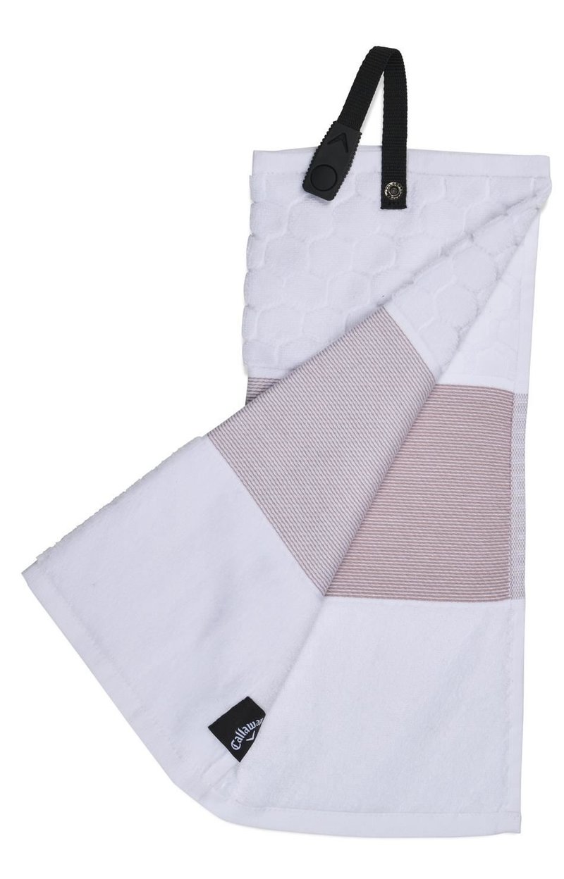 Callaway Tri-Fold golfový ručník, bílý