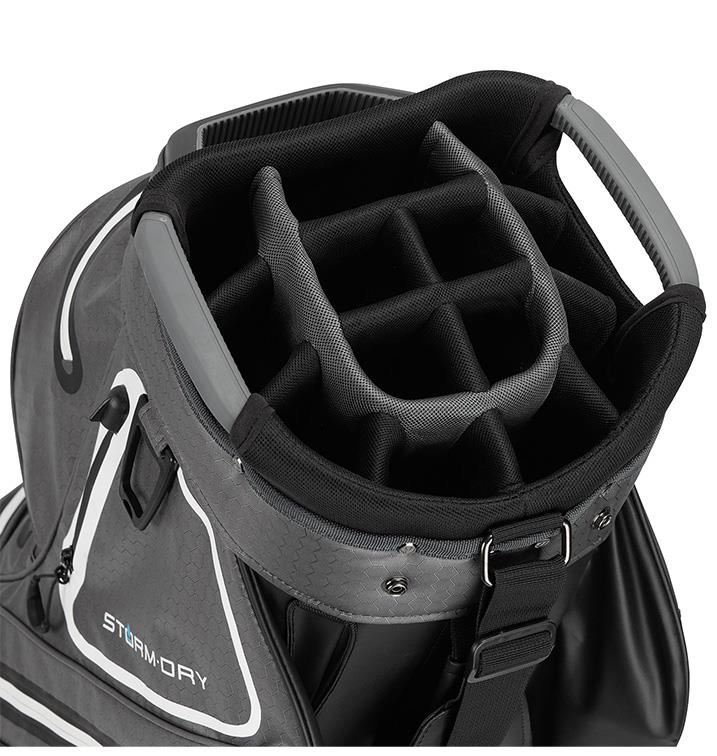 TaylorMade Storm-Dry Waterproof cart bag, černo/šedý