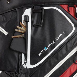 TaylorMade Storm-Dry Waterproof cart bag, červeno/černý