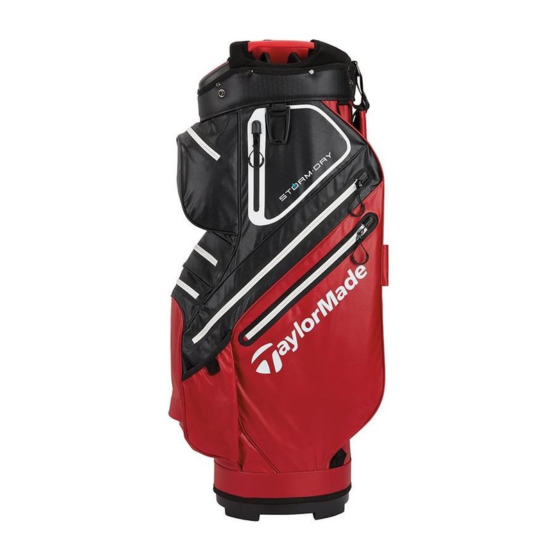 TaylorMade Storm-Dry Waterproof cart bag, červeno/černý