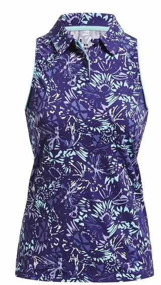 Under Armour Iso-Chill Sleeveless dámské polo bez rukávů, sonar blue