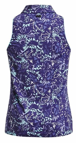 Under Armour Iso-Chill Sleeveless dámské polo bez rukávů, sonar blue