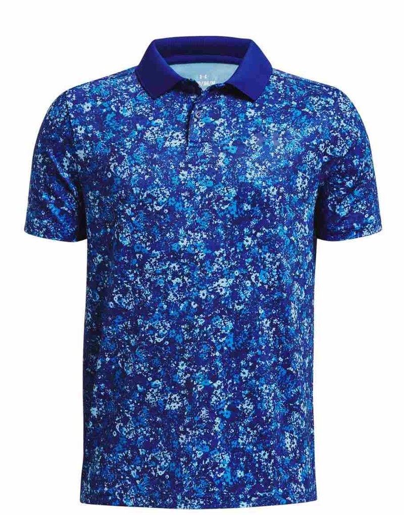 Under Armour Performance Floral Speckle dětské polo, modré
