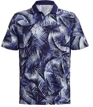 Under Armour Iso-Chill Print Palm pánské polo, modré