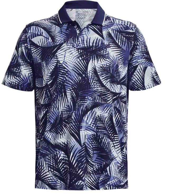 Under Armour Iso-Chill Print Palm pánské polo, modré