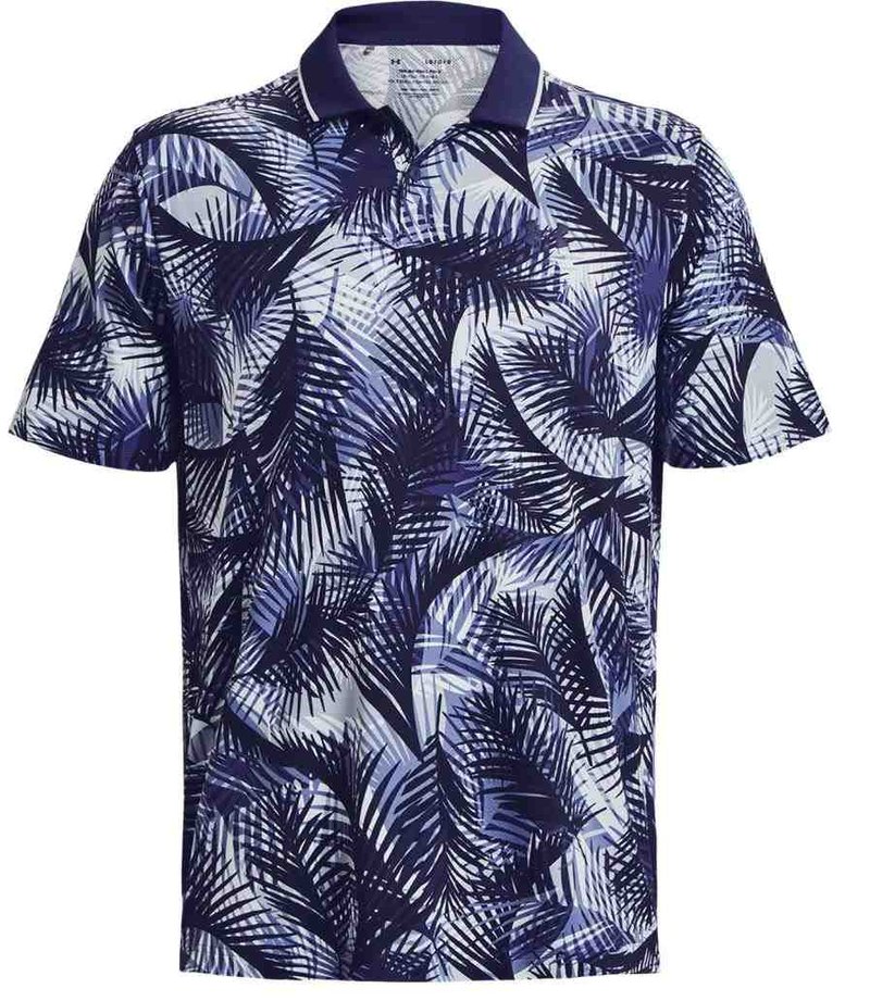 Under Armour Iso-Chill Print Palm pánské polo, modré