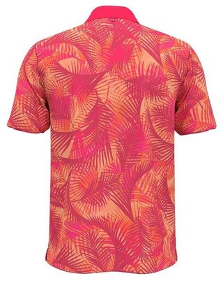 Under Armour Iso-Chill Print Palm pánské polo, růžové