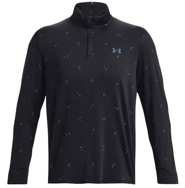 Under Armour Playoff Printed 1/4 Zip pánská mikina, černá