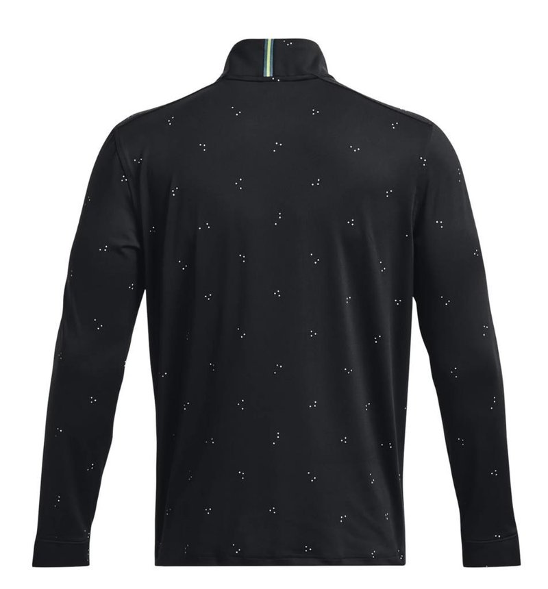 Under Armour Playoff Printed 1/4 Zip pánská mikina, černá