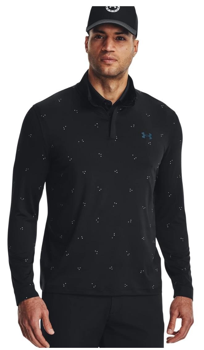 Under Armour Playoff Printed 1/4 Zip pánská mikina, černá