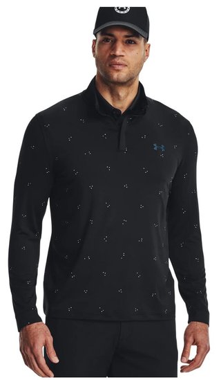 Under Armour Playoff Printed 1/4 Zip pánská mikina, černá