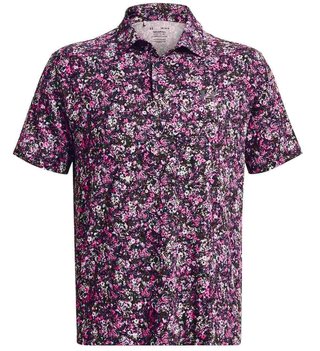 Under Armour Playoff 3.0 Printed pánské polo, černo/růžové