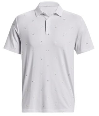 Under Armour Playoff 3.0 Printed pánské polo, bílo/modré