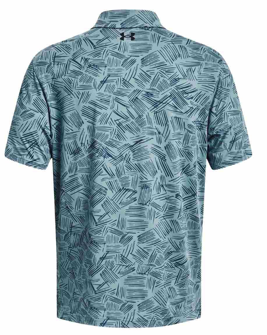 Under Armour Playoff 3.0 Printed pánské polo, still water/static blue
