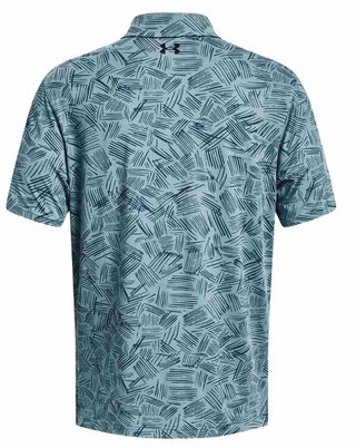 Under Armour Playoff 3.0 Printed pánské polo, still water/static blue
