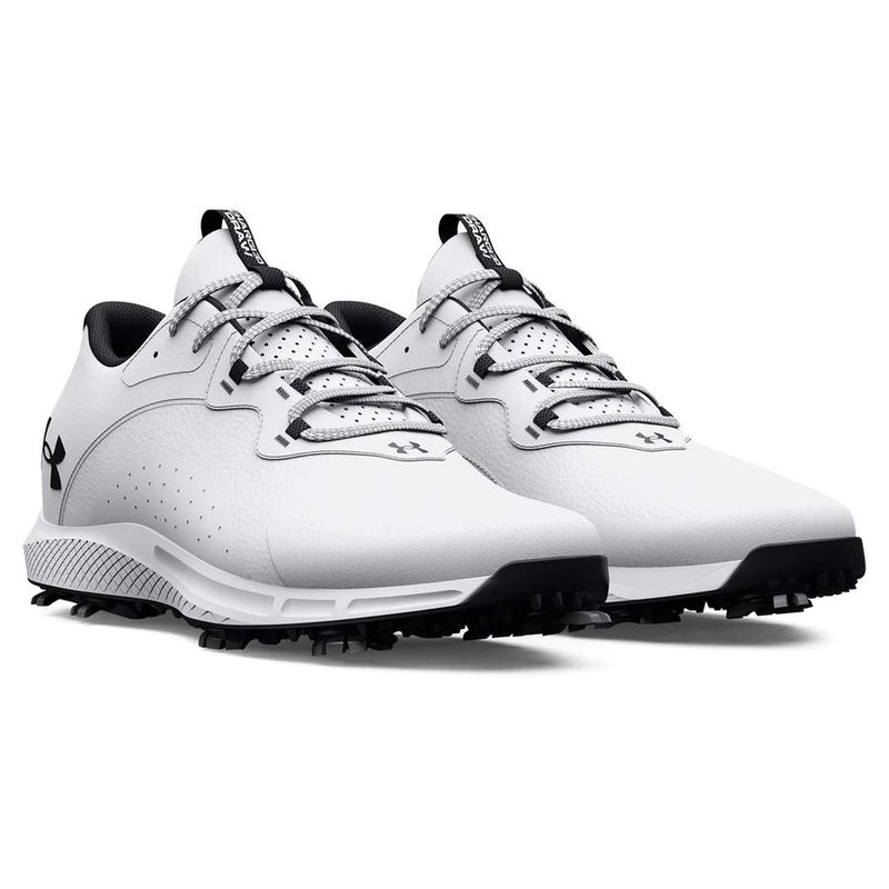 Under Armour Charged Draw 2 Wide pánské golfové boty, bílé