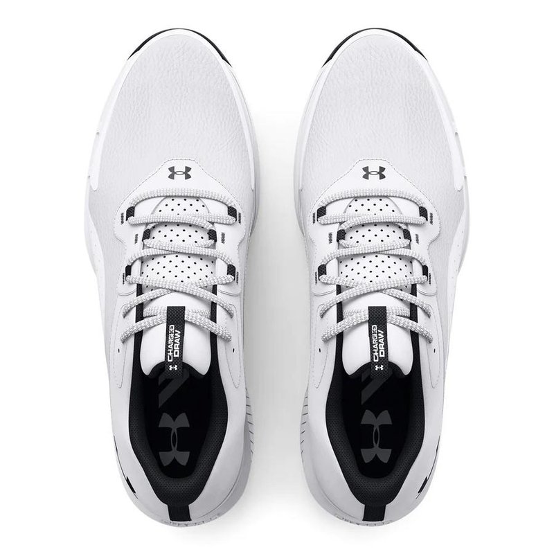 Under Armour Charged Draw 2 Wide pánské golfové boty, bílé