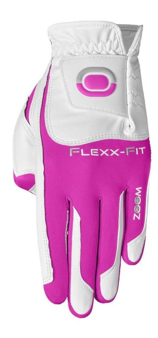 Zoom Hybrid dámská golfová rukavice, bílo/růžová