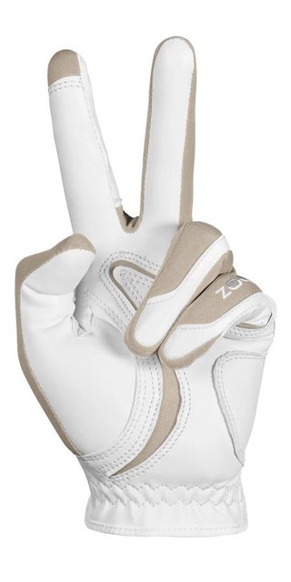 Zoom Hybrid dámská golfová rukavice, bílo/béžová