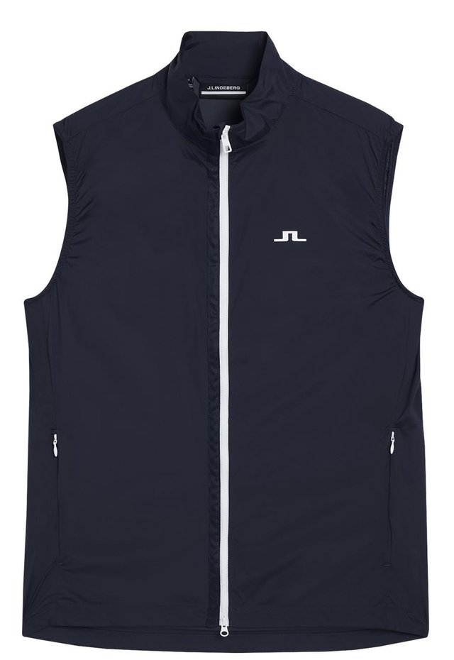 J.Lindeberg Ash Light Packable Golf pánská vesta, tmavě modrá