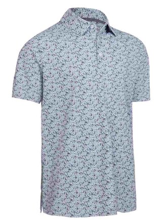 Callaway Allover Flamingo Print pánské polo, bright white