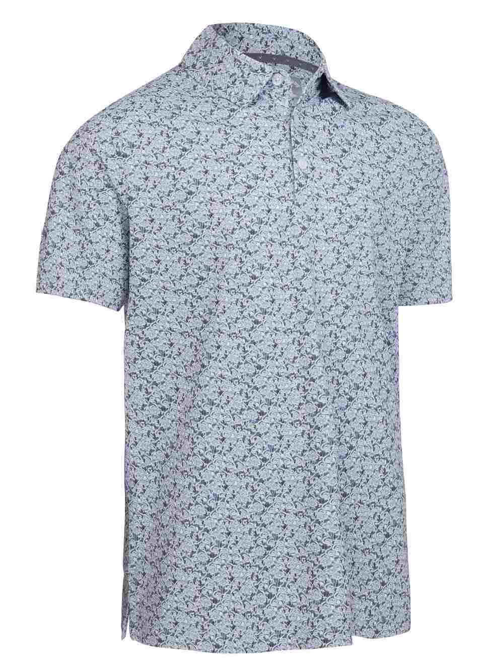 Callaway Allover Flamingo Print pánské polo, bright white