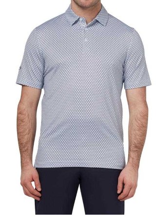 Callaway Trademark Ombre Chev Print pánské polo, bright white