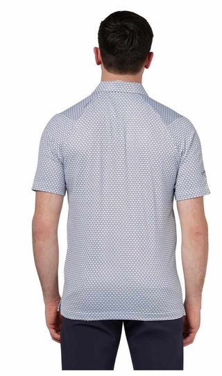 Callaway Trademark Ombre Chev Print pánské polo, bright white