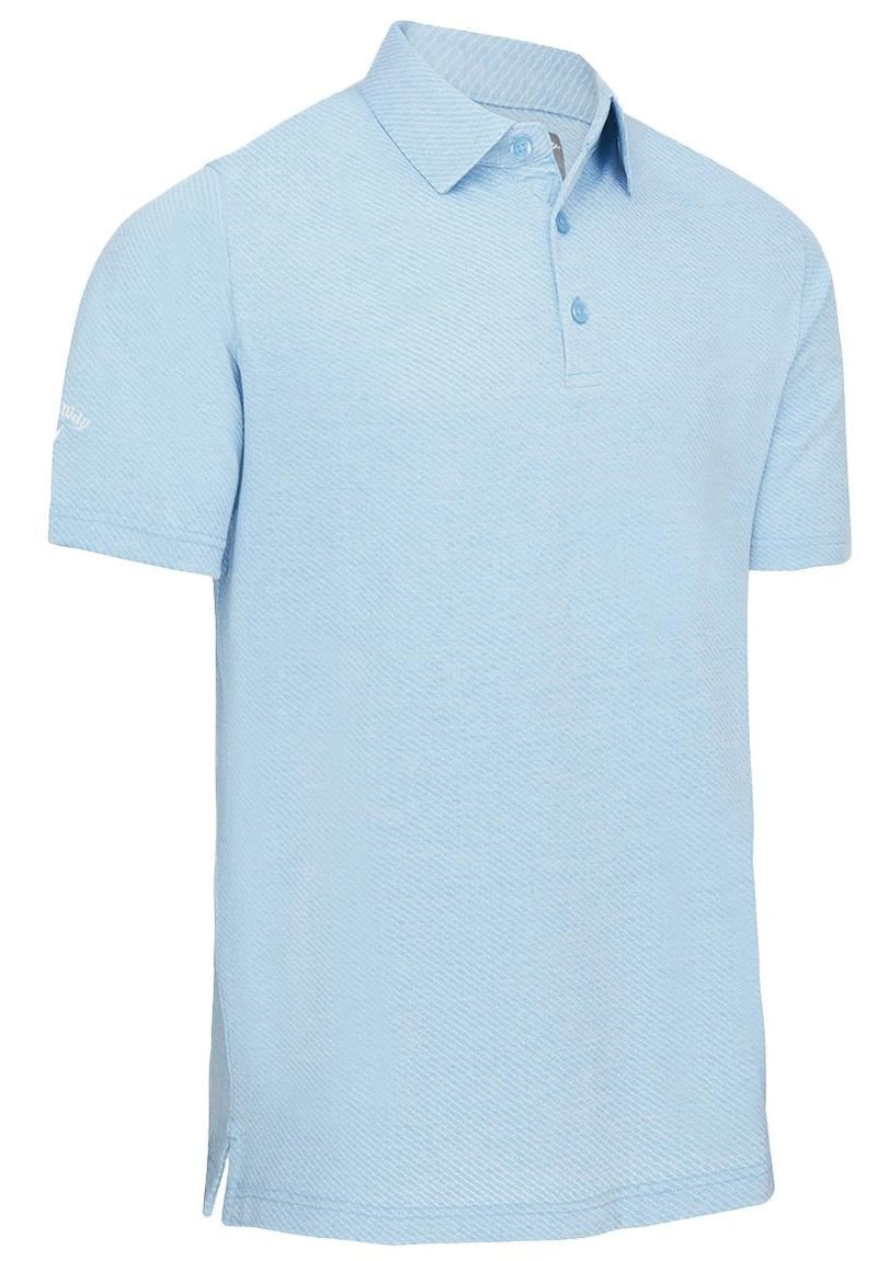 Callaway Heathered Jacquard pánské polo, blue grotto heather