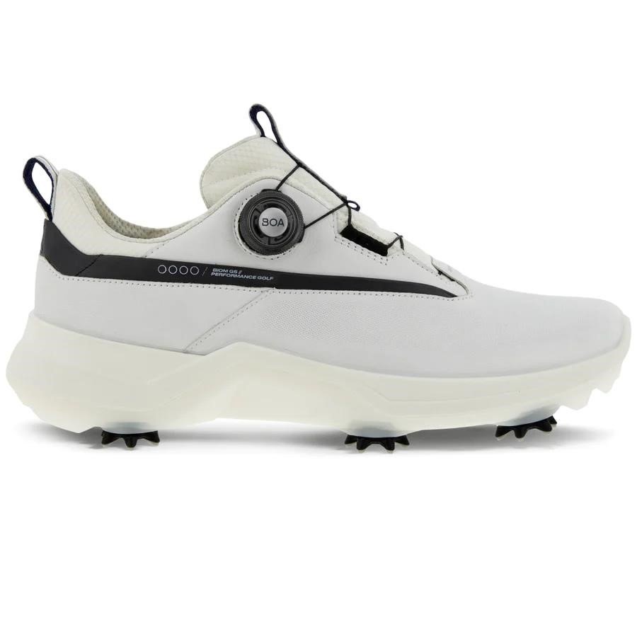 Ecco Biom G5 BOA pánské kožené Gore-Tex golfové boty, bílé
