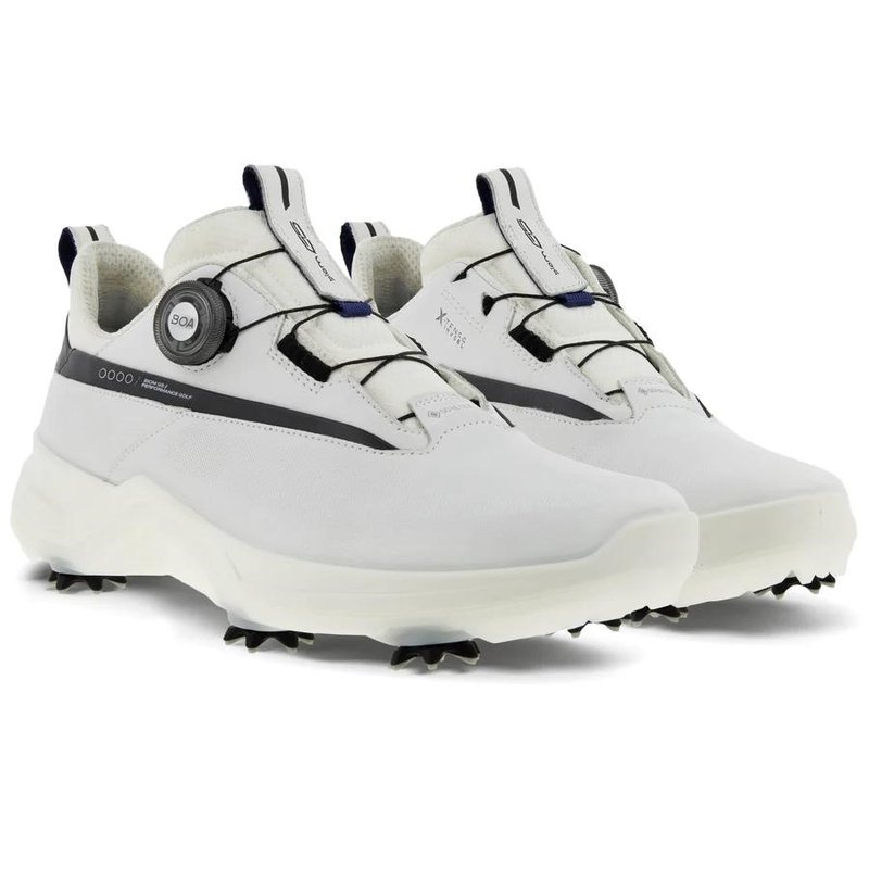 Ecco Biom G5 BOA pánské kožené Gore-Tex golfové boty, bílé