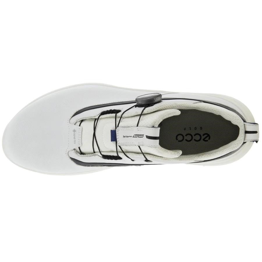 Ecco Biom G5 BOA pánské kožené Gore-Tex golfové boty, bílé