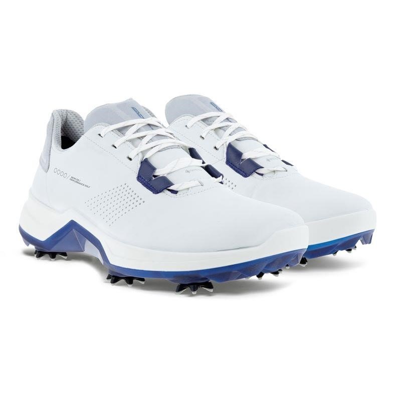 Ecco Biom G5 pánské kožené Gore-Tex golfové boty, bílé