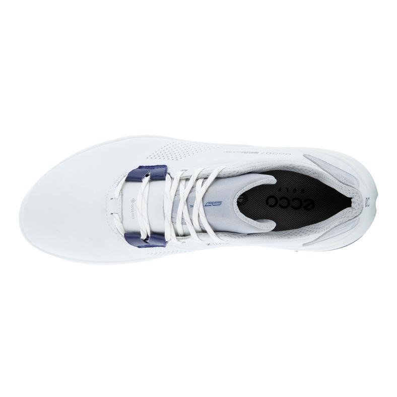 Ecco Biom G5 pánské kožené Gore-Tex golfové boty, bílé