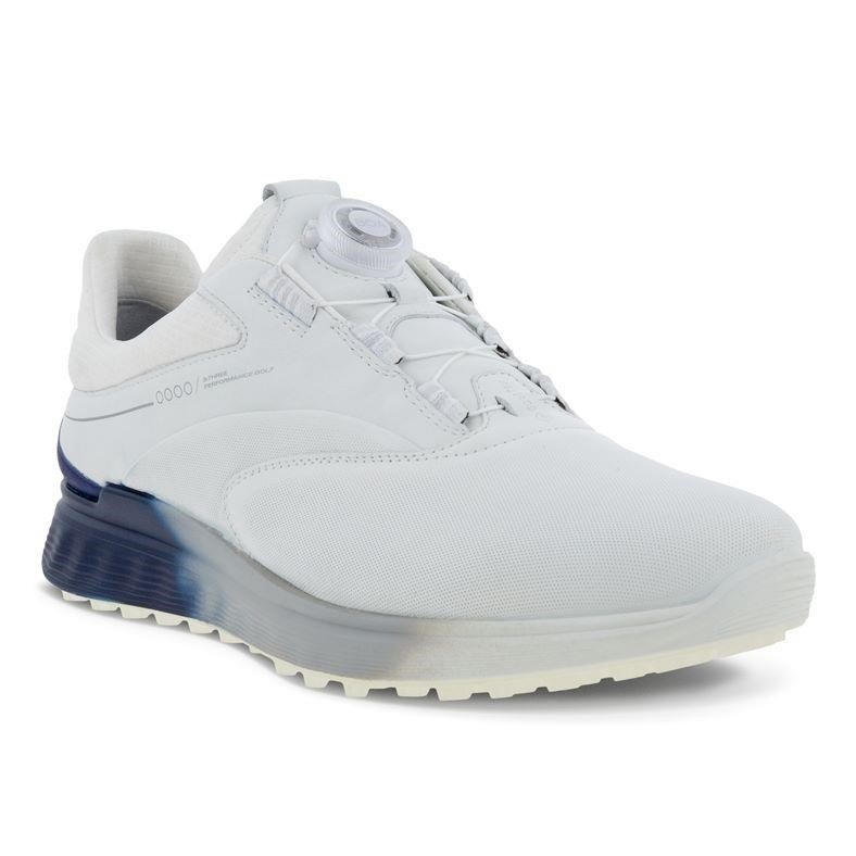 Ecco S-Three BOA pánské golfové boty, bílé