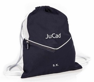 JuCad drawstring sports bag, modrý