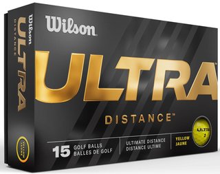 Wilson Ultra Distance golfové míčky, žluté, 15ks