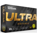 Wilson Ultra Distance golfové míčky, žluté, 15ks