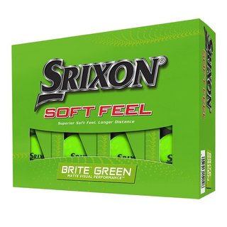 Srixon Soft Feel Brite golfové míčky, zelené