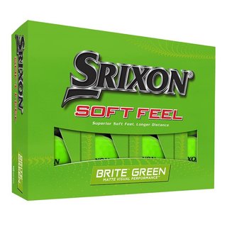 Srixon Soft Feel Brite golfové míčky, zelené