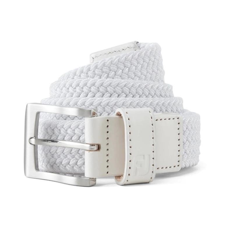 FootJoy Braided pánský opasek, bílý