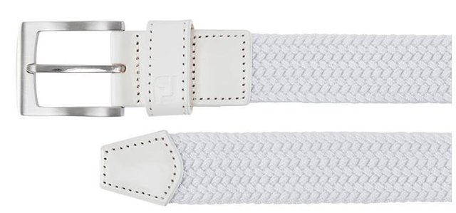 FootJoy Braided pánský opasek, bílý
