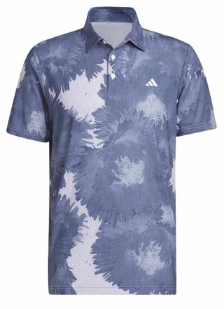 Adidas Key Print pánské polo, bílo/tmavě modré