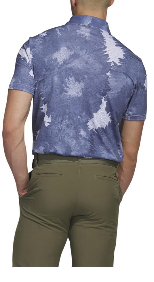 Adidas Key Print pánské polo, bílo/tmavě modré