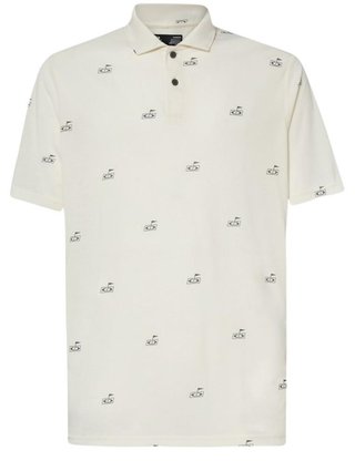 Oakley Golf Flag Pattern pánské polo, arctic white