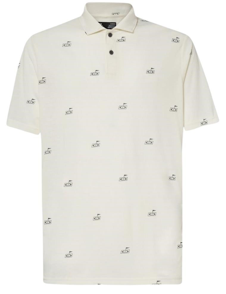 Oakley Golf Flag Pattern pánské polo, arctic white